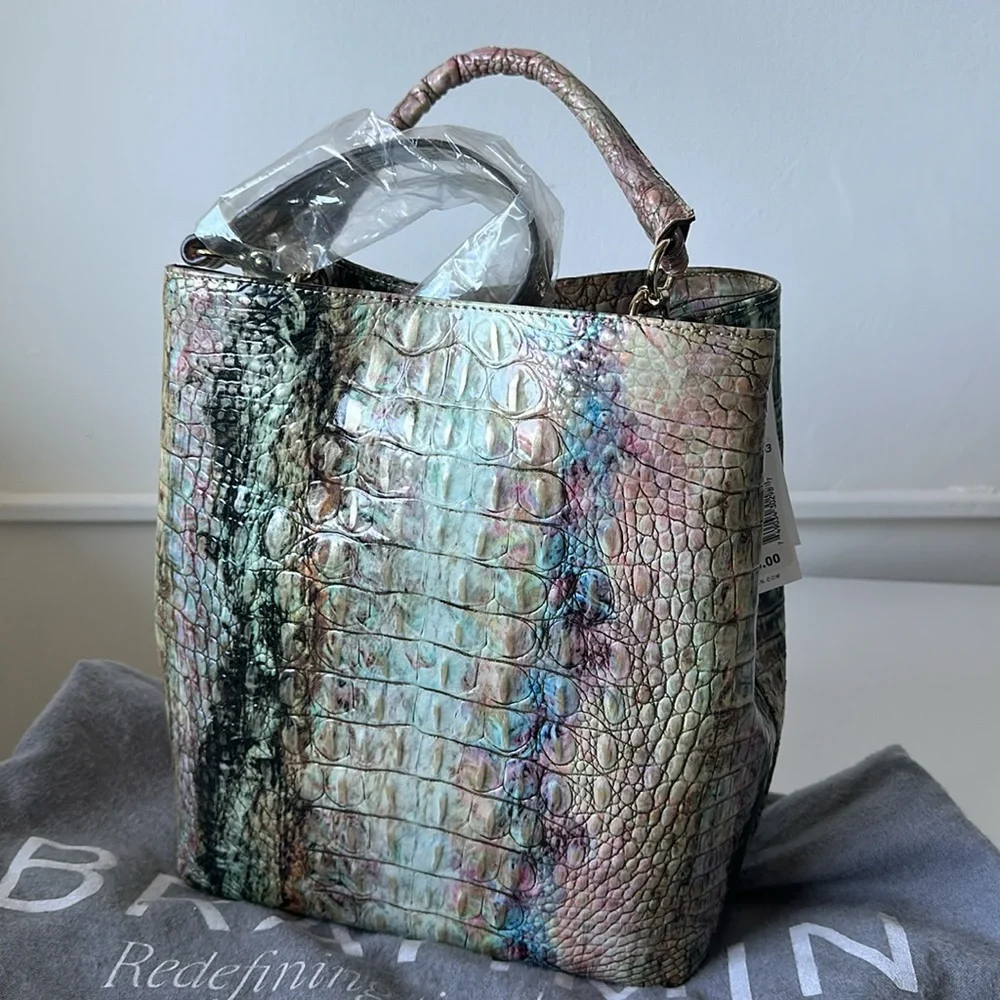 Brahmin Amelia Opal Melbourne Bucket Bag - Picture 3 of 8